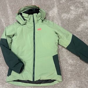 Helly Hansen Kids Two-Tone Green Puffer Jacket